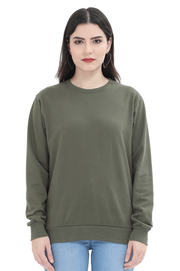 Women Sweatshirt - Plain Sweatshirt