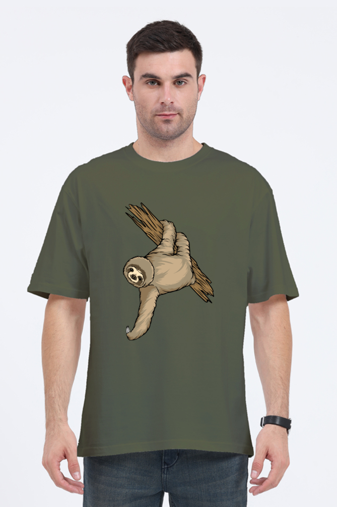 Men Sloth Oversized Classic T Shirt  - filmy