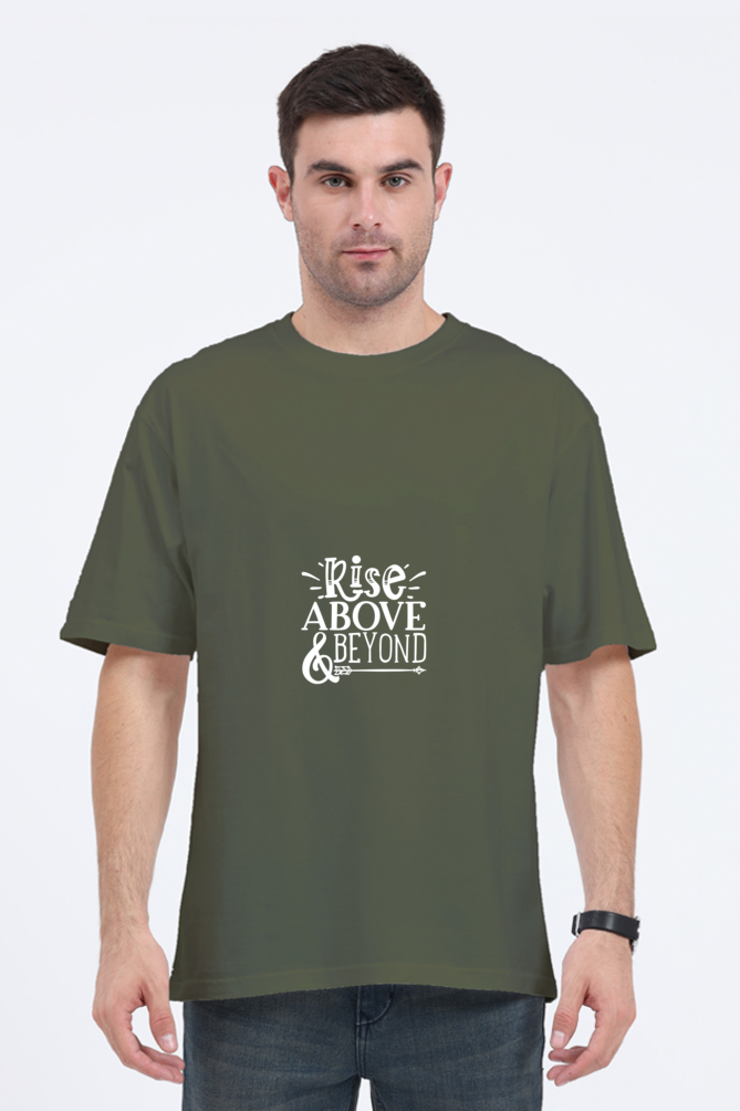 Men Motivational Oversized Classic T Shirt  - Rise