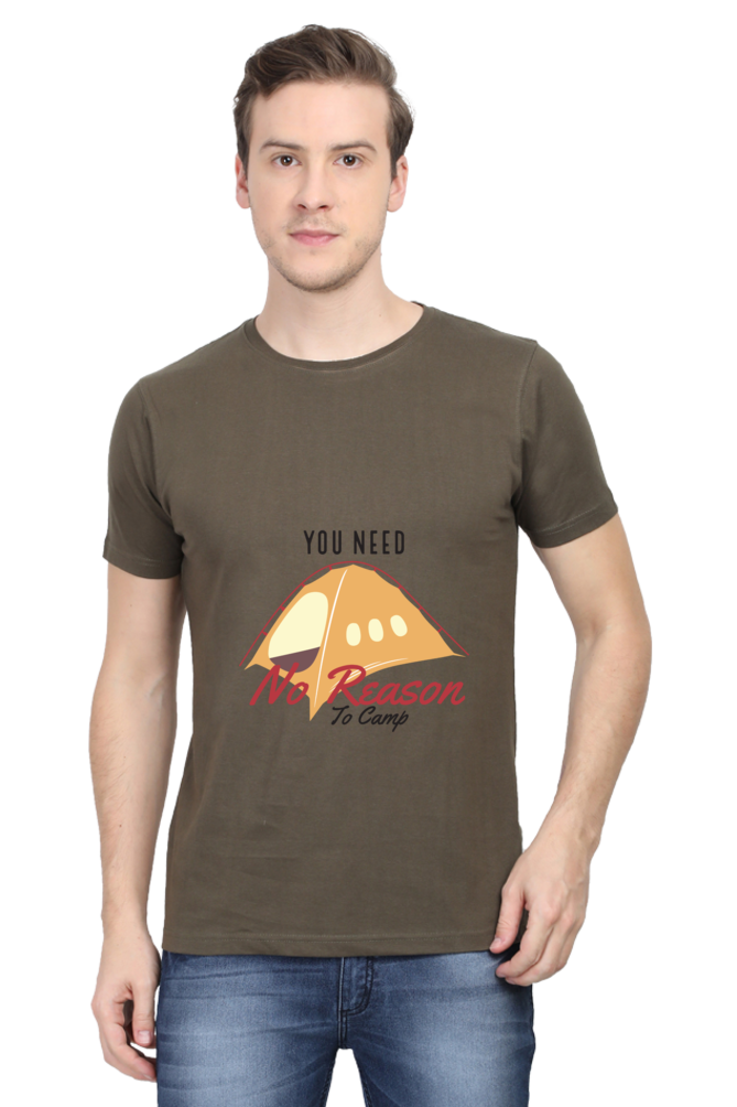 Men's Round Neck Summer T-Shirt - No Reason