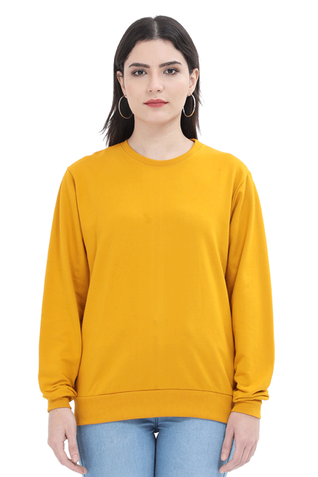 Women Sweatshirt - Plain Sweatshirt