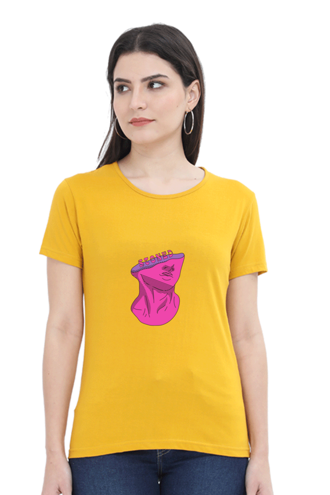 Women’s Round Neck Stones T-Shirts - Stoned Head
