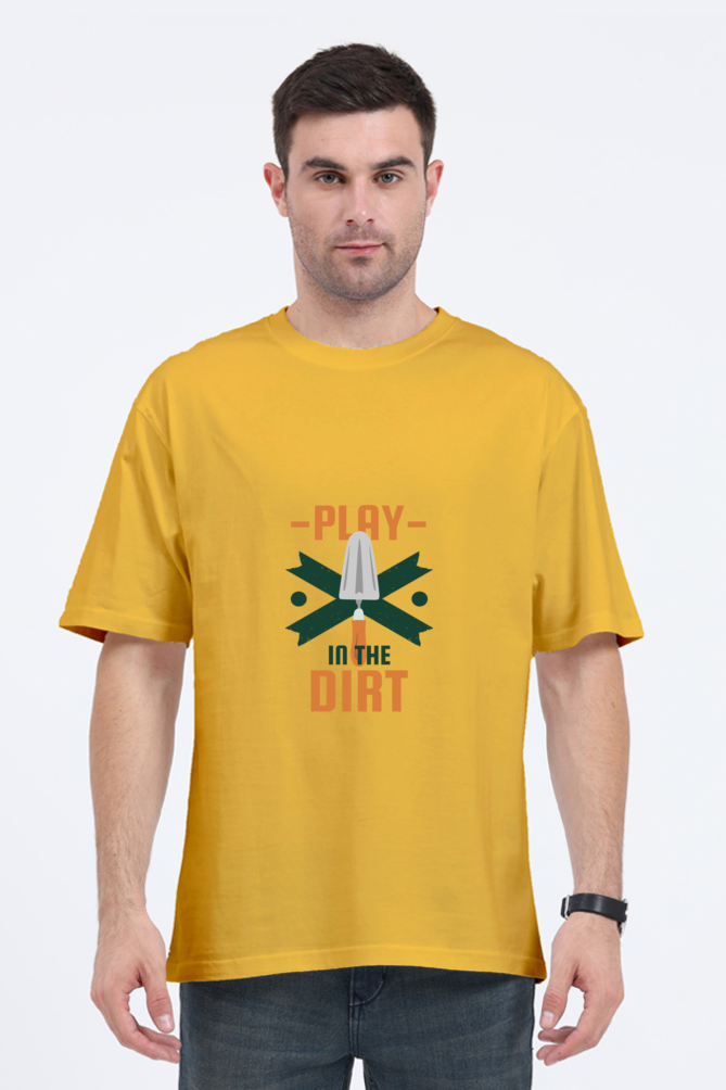 Men Gardening Oversized Classic T Shirt  -  dirt