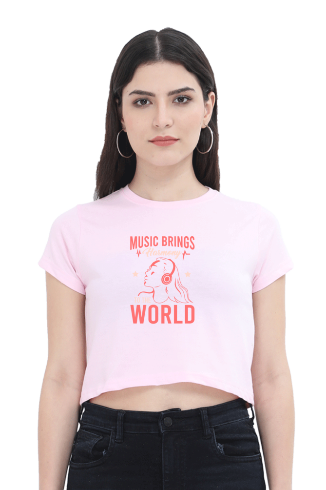 Women's Music Crop Top - Harmony