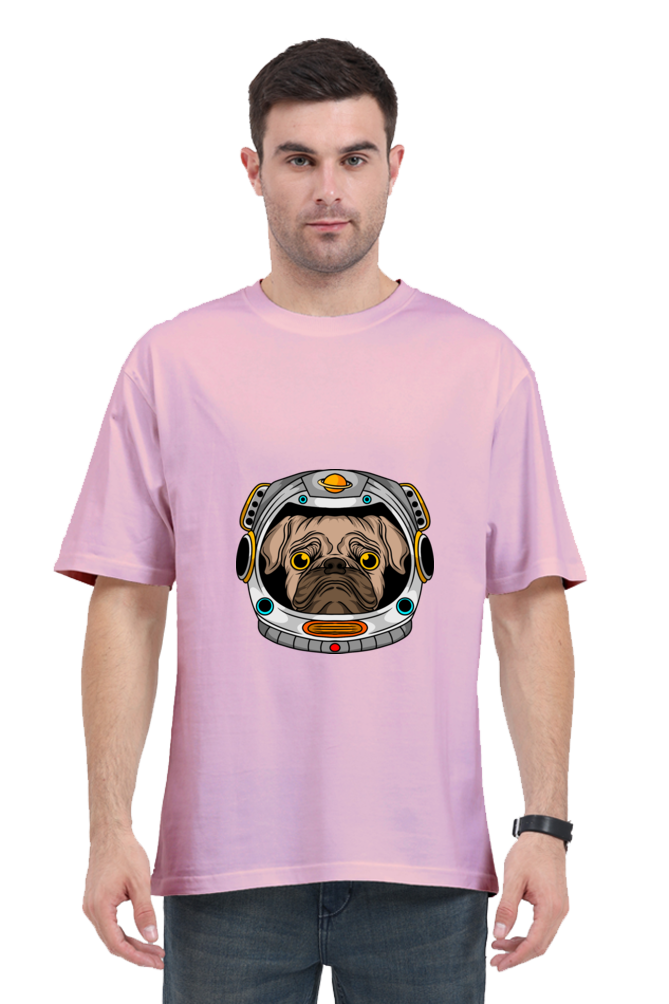 Men Animal's & Monster's  Oversized Classic T Shirt  -  helmet dog