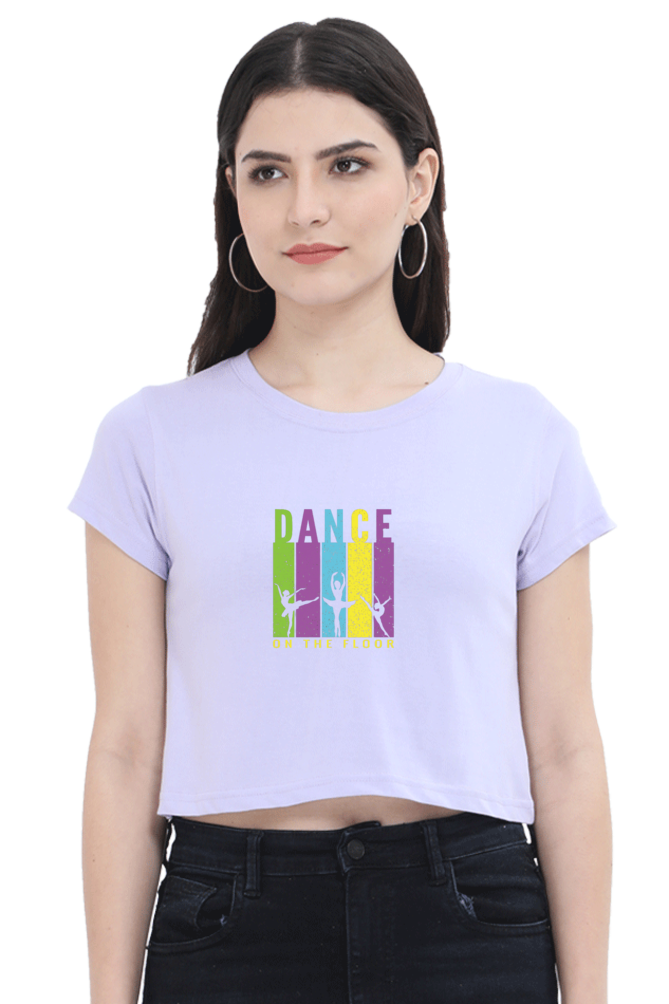 Women Dance Crop Top - floor dance
