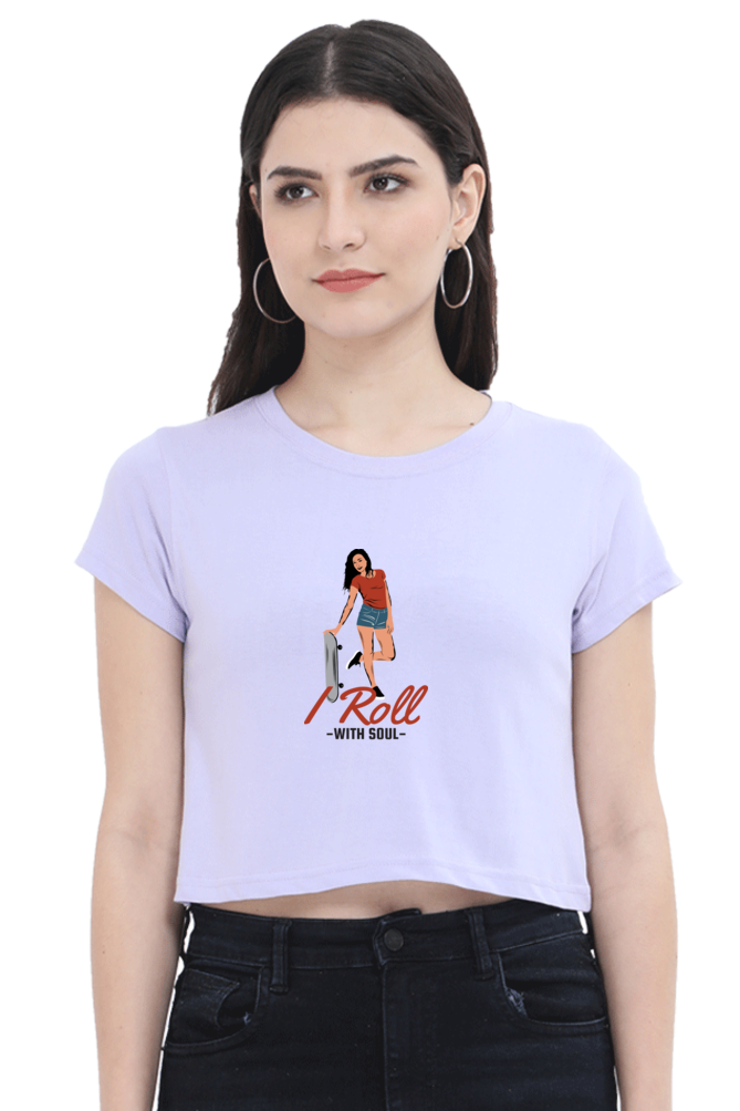 Women Skateboard Crop Top - Soul