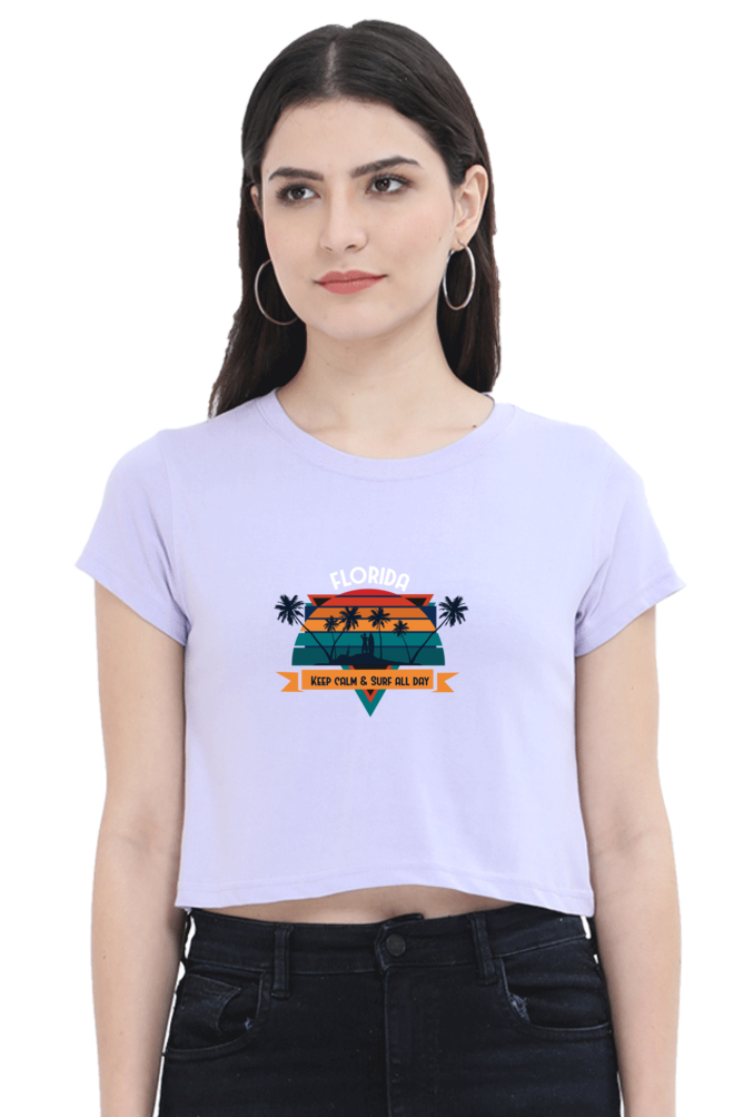 Women's Summer Crop Top - Florida