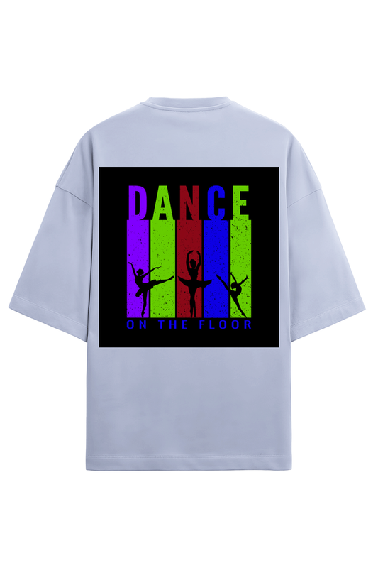 Women Terry Oversized T Shirt Dance