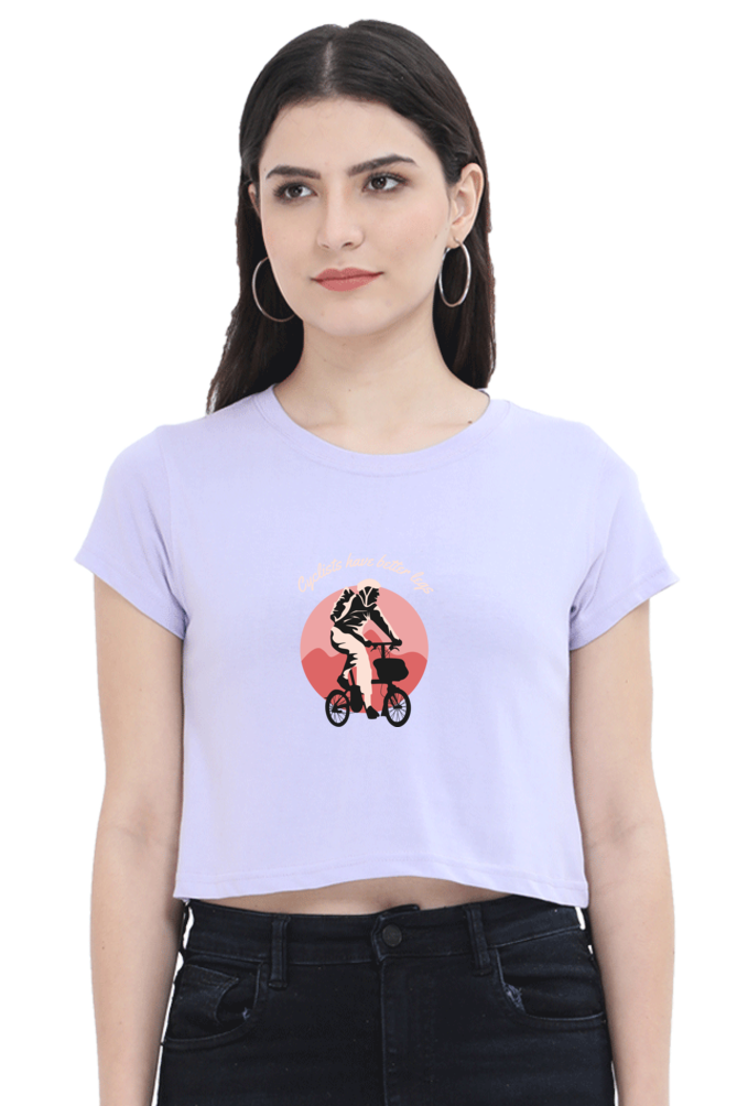 Women Rider Crop Top - cyclist