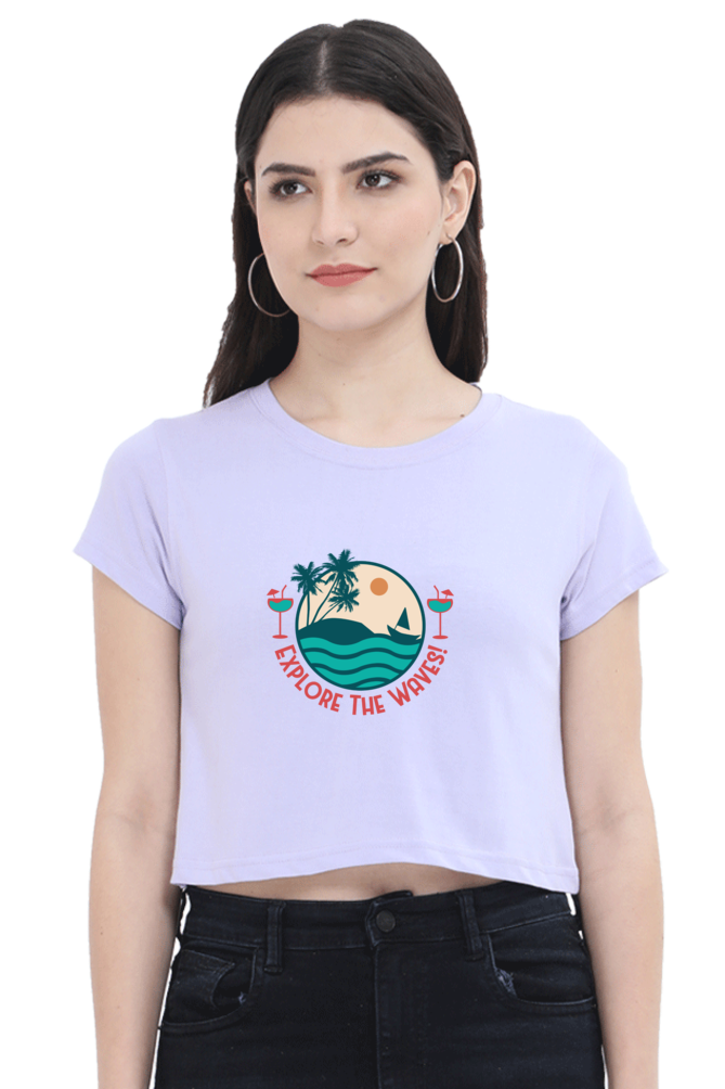 Women's Summer Crop Top - Explore