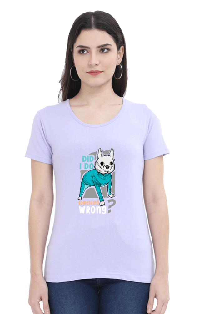 Women’s Round Neck Printed Funny & Queen SVG T-Shirts -  wrong