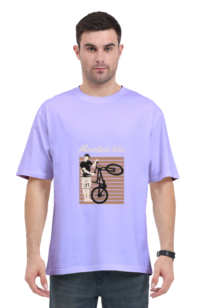 Men Rider Oversized Classic T Shirt  - mountain