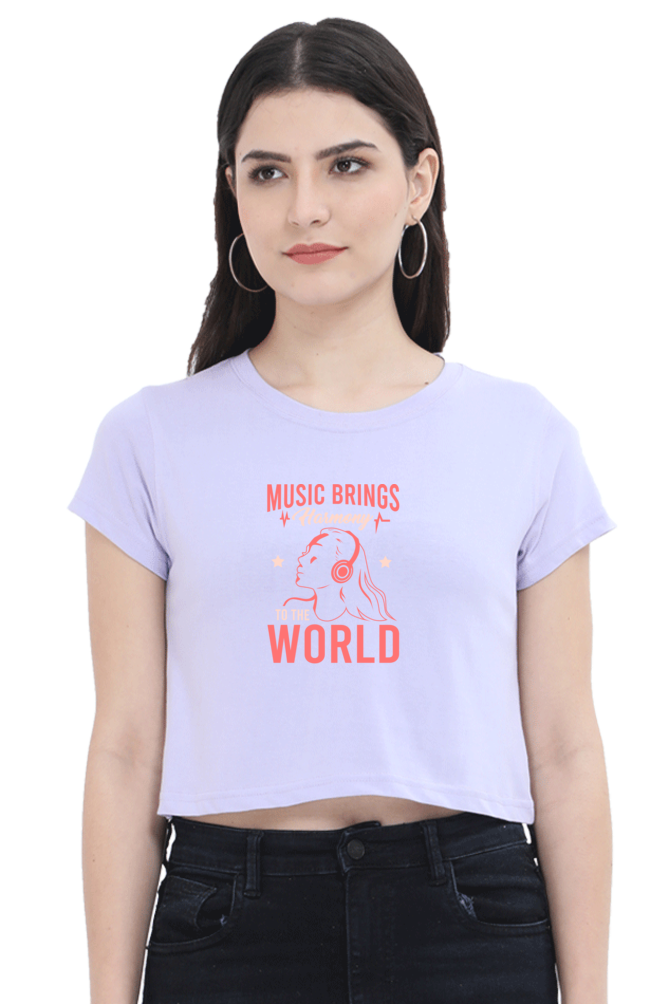 Women's Music Crop Top - Harmony
