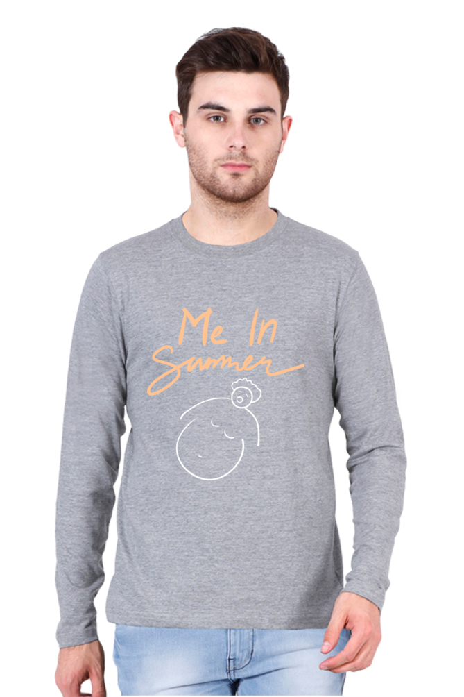 Men’s  Summer Full Sleeve - T Shirt - Me In Summer