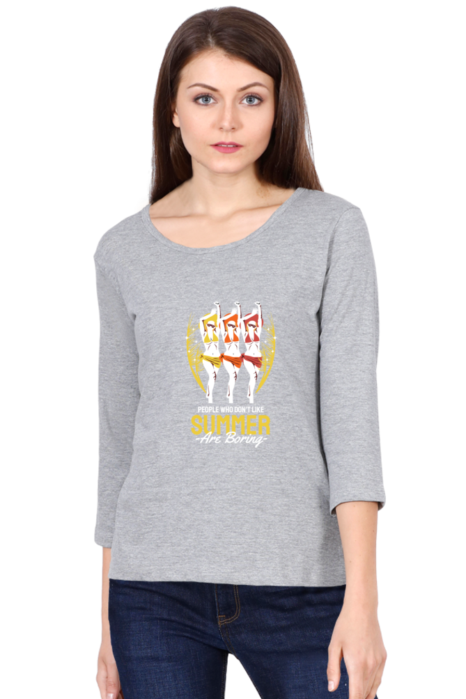 Women’s Full Sleeves Summer T-Shirts -  Boring
