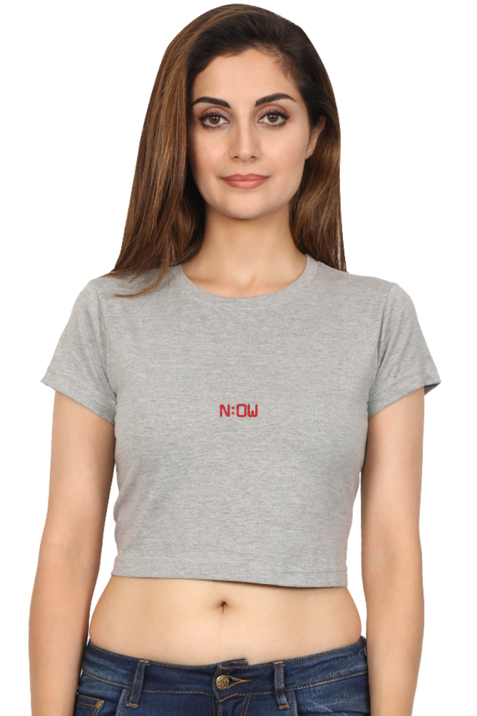 Women's Minimalistic Crop Top - Now