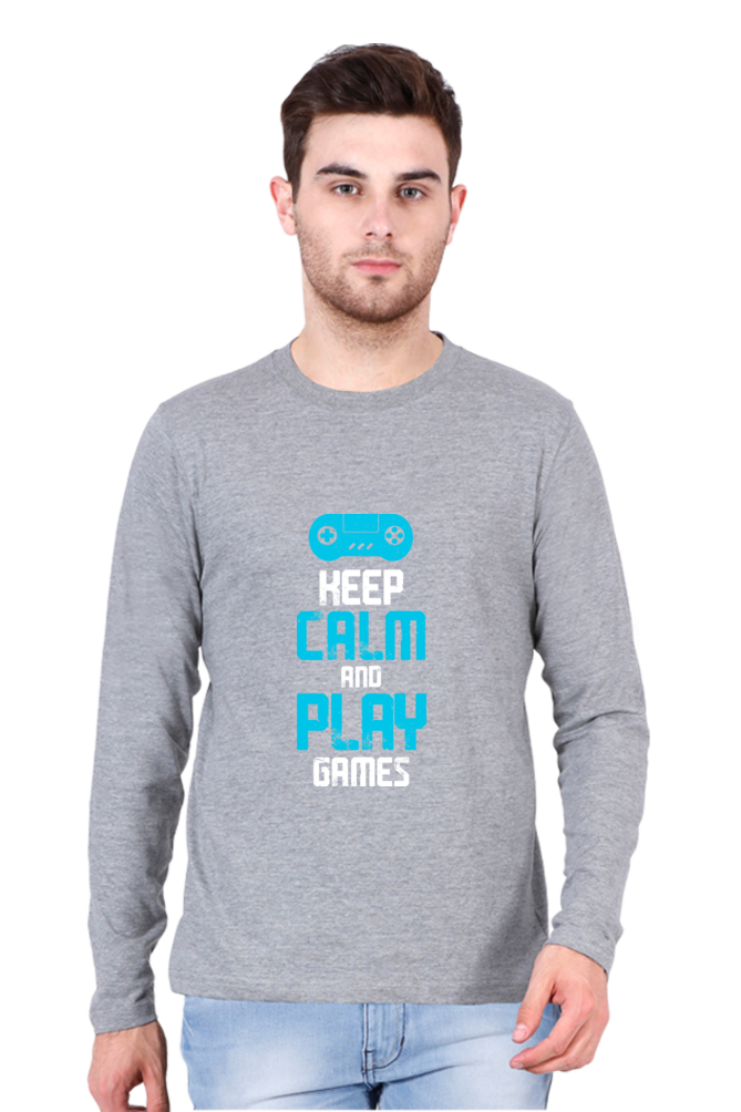 Men’s  Gamer Full Sleeve - T Shirt - Calm