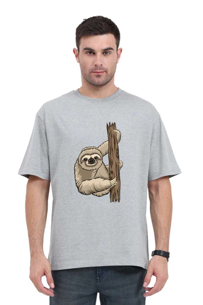 Men Sloth Oversized Classic T Shirt  - grandpaa sloth