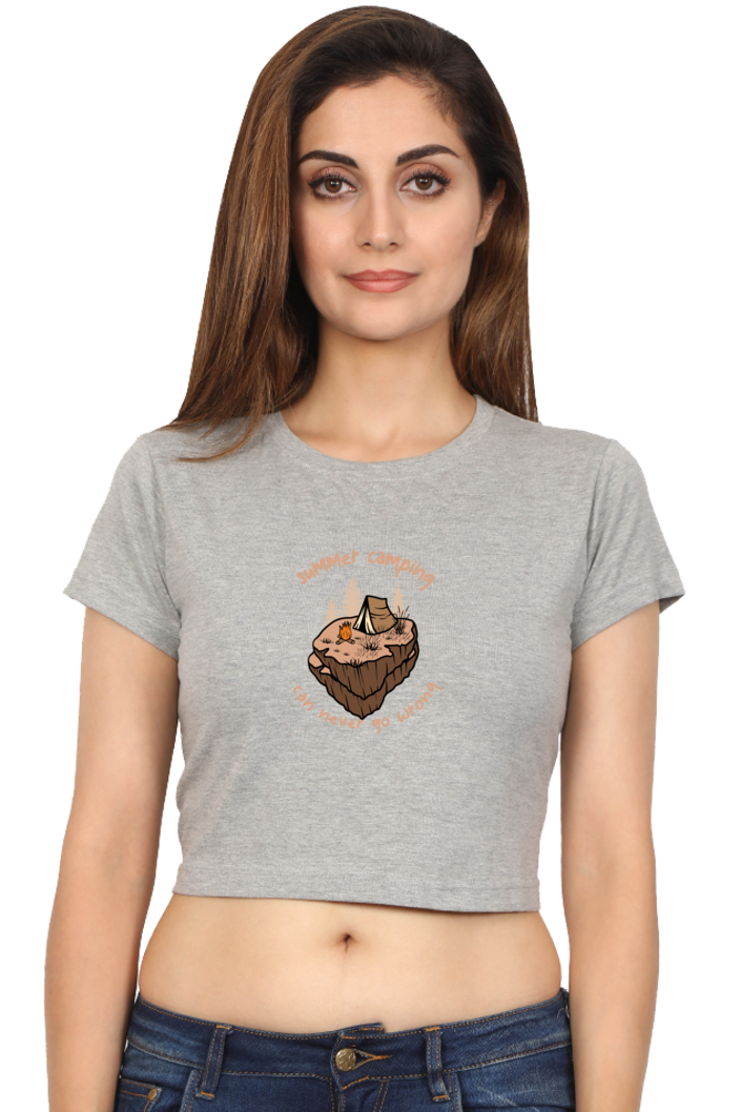 Women Adventure Crop Top - summer camp
