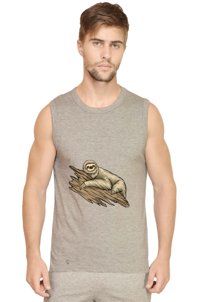 Men’s Sloth Gym Vest - just chill