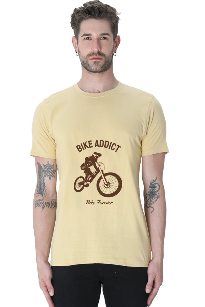 Men's BMX Cotton Round Neck T-Shirt - addict