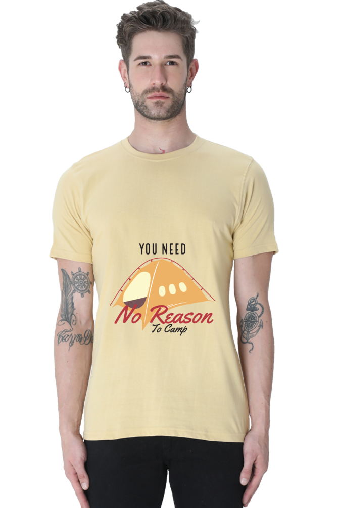 Men's Round Neck Summer T-Shirt - No Reason