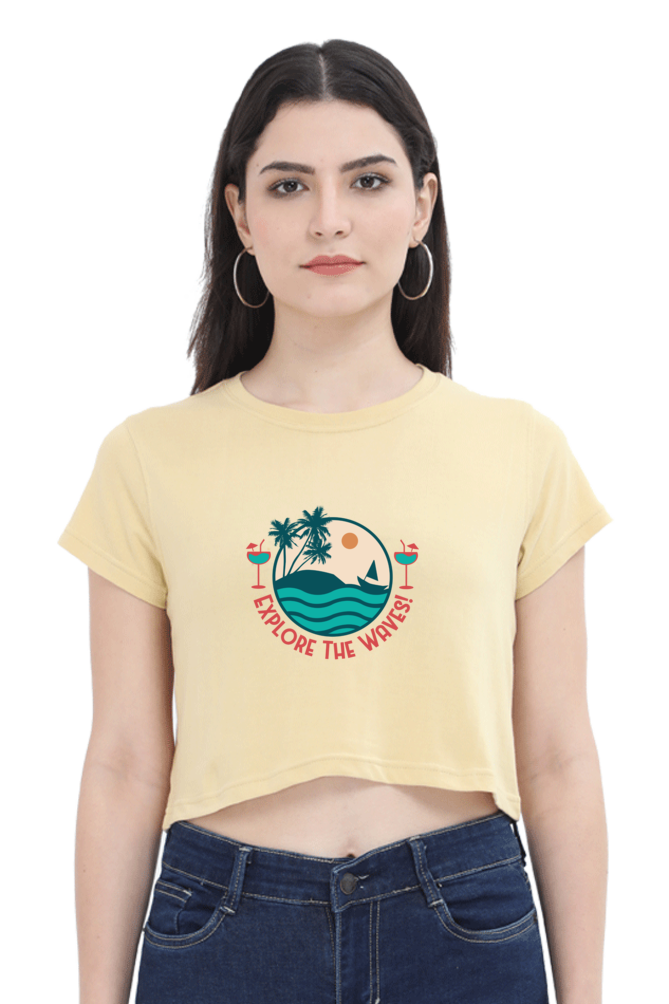 Women's Summer Crop Top - Explore