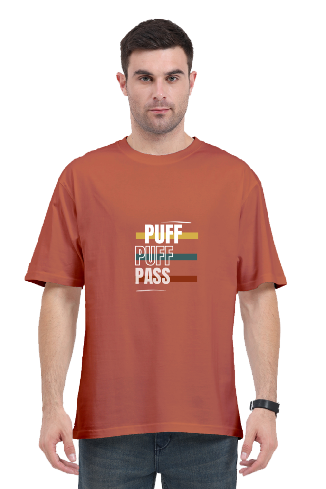 Round Neck Half-Sleeves - Puff Puff Push T-Shirt