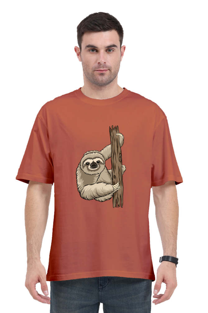 Men Sloth Oversized Classic T Shirt  - grandpaa sloth