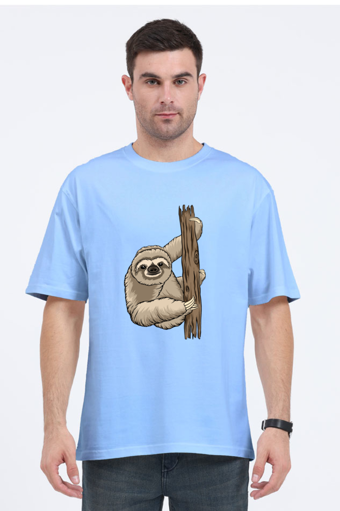 Men Sloth Oversized Classic T Shirt  - grandpaa sloth