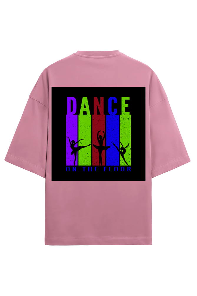 Women Terry Oversized T Shirt Dance
