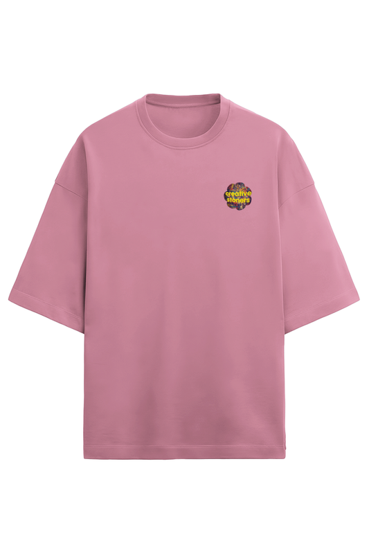 Women Terry Oversized T Shirt Floral