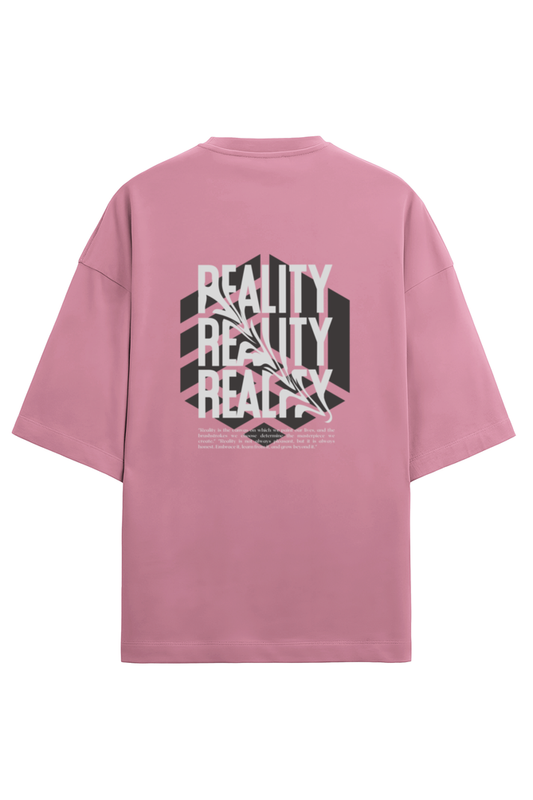 Women Terry Oversized T Shirt Reality