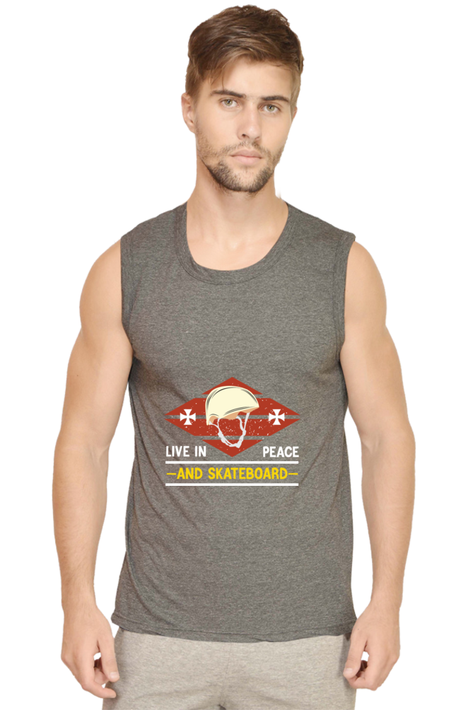 Men’s Skateboard Gym Vest - Peace