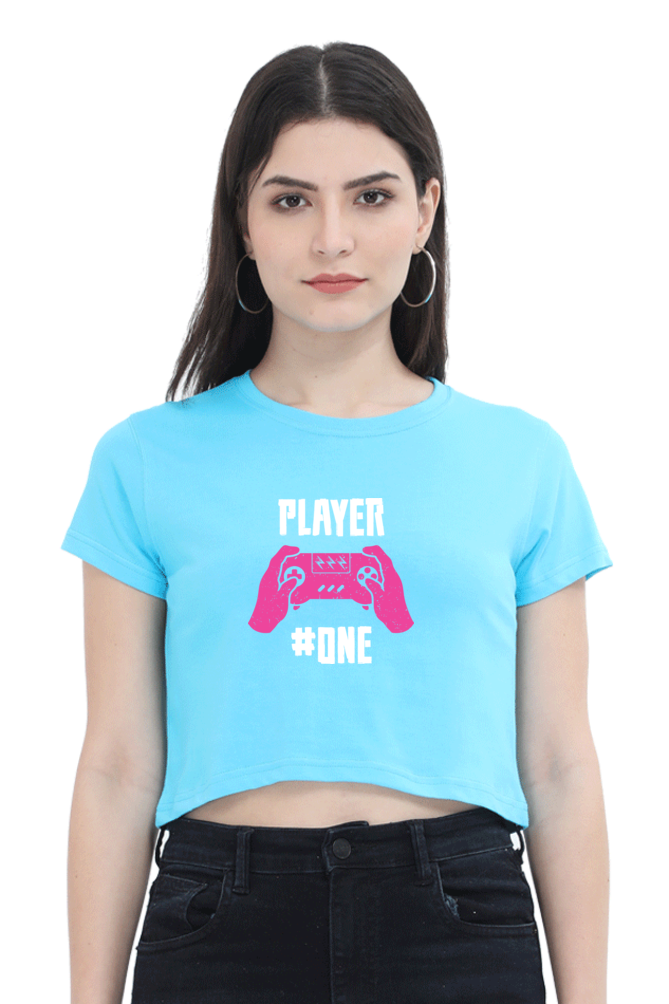 Women Gamer Crop Top - Player