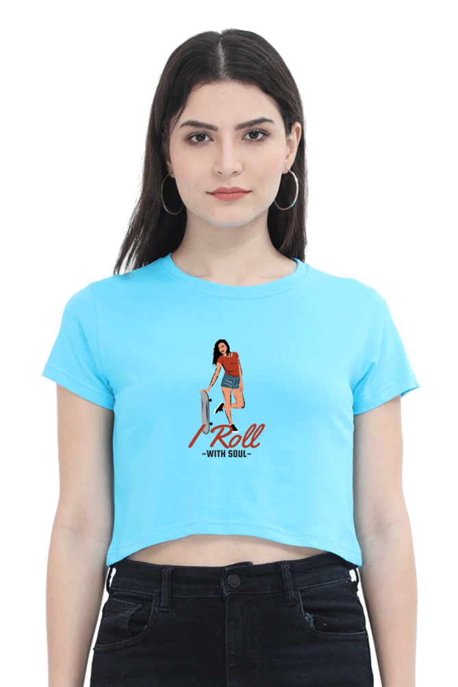 Women Skateboard Crop Top - Soul