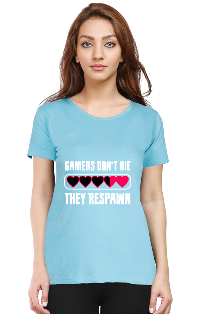 Women’s Round Neck Printed Gamer T-Shirts -  Respawn
