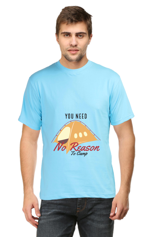 Men's Round Neck Summer T-Shirt - No Reason