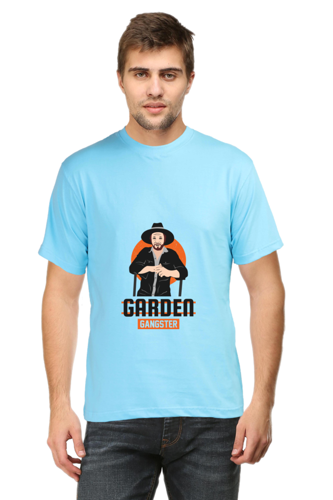 Men's Gardening Cotton Round Neck T-Shirt - gangster