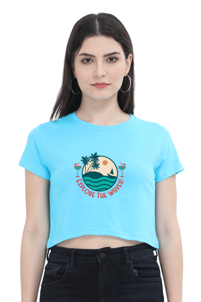 Women's Summer Crop Top - Explore