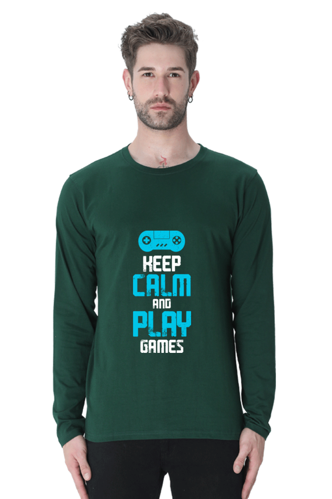 Men’s  Gamer Full Sleeve - T Shirt - Calm