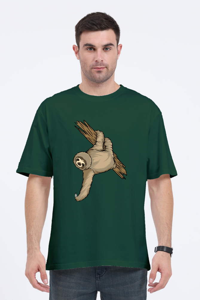 Men Sloth Oversized Classic T Shirt  - filmy
