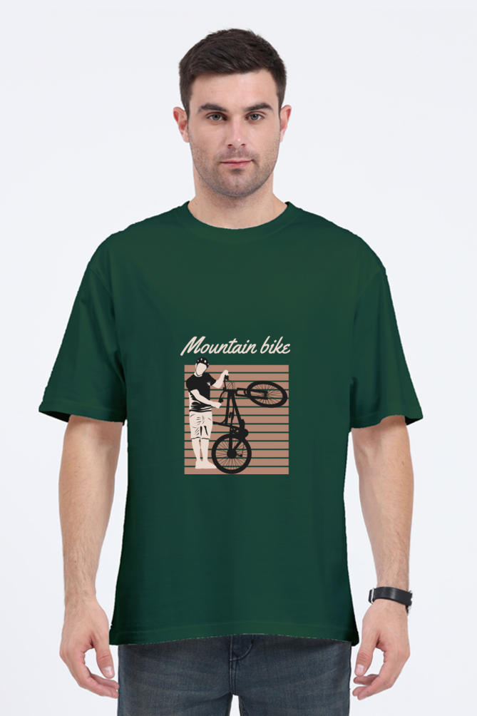Men Rider Oversized Classic T Shirt  - mountain