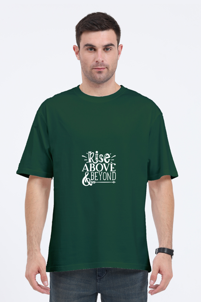 Men Motivational Oversized Classic T Shirt  - Rise