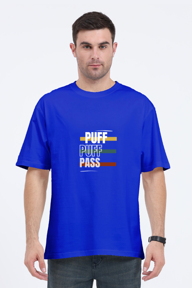 Round Neck Half-Sleeves - Puff Puff Push T-Shirt