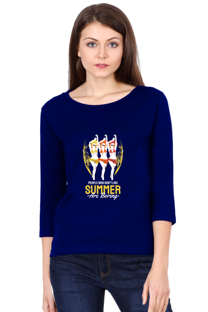 Women’s Full Sleeves Summer T-Shirts -  Boring