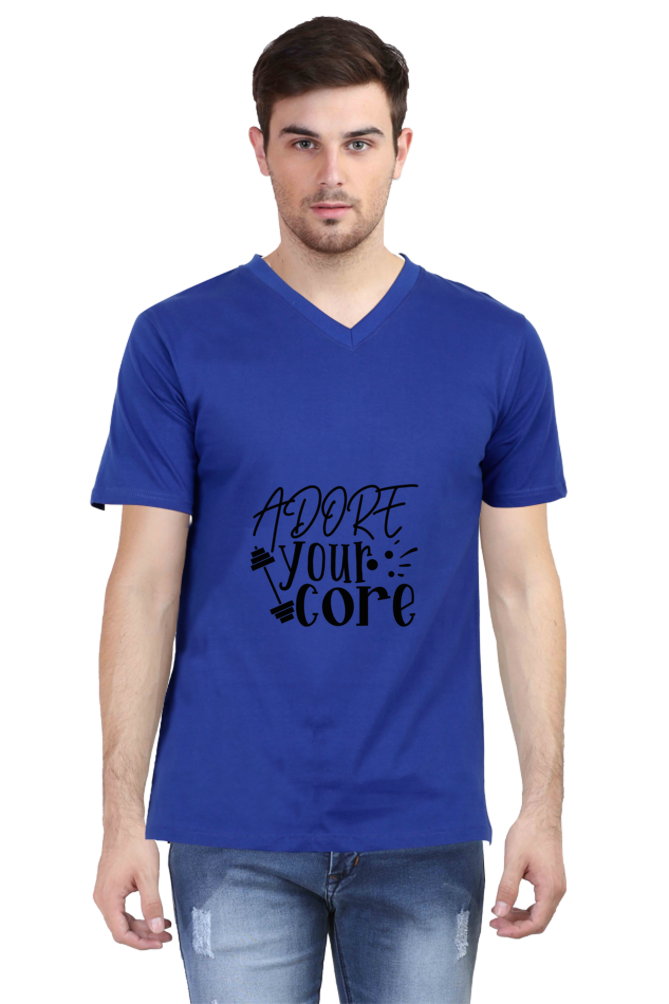 Men's Summer V Neck T-Shirt - Adore