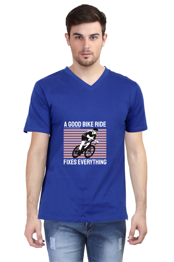 Men's Rider V Neck T-Shirt - fixes