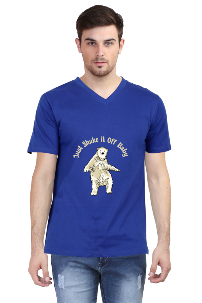 Men's Funny & Queen SVG V Neck T-Shirt - shake it